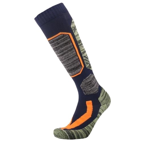 NihaoWXM Skisocke Winter Erwachsene Baumwolle Thermische Ski Socken Männer Frauen Warme Outdoor Radfahren Snowboarden Sport Thermosocks(Blue,M (EU 35-39)) von NihaoWXM