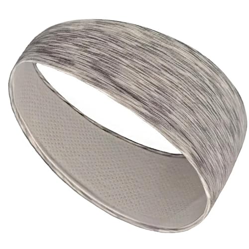 Sport-Schweißband for Männer, atmungsaktives Mesh-Design, elastische Haarbänder, Yoga-Stirnbänder, Kopfbedeckungen oder Laufen, Yoga, Fitness-Workout Sport Stirnband(Grey) von NihaoWXM