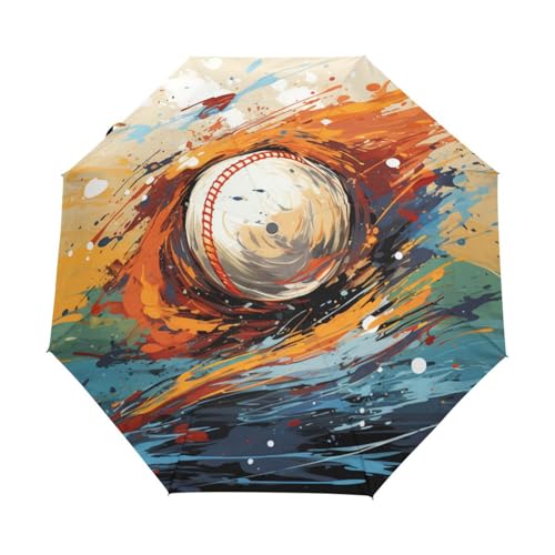 Cartoon Sport Kickballball Regenschirm Taschenschirm Kinder Jungen Mädchen UV-Schutz Auf-Zu Automatik Umbrella Verstärkt Winddichte Zusammenklappbar von Niigeu