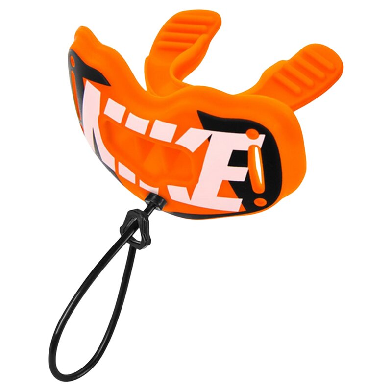 Nike Alpha Lip Protector Mouthguard + quick release Strap - orange-weiß von Nike, Inc.
