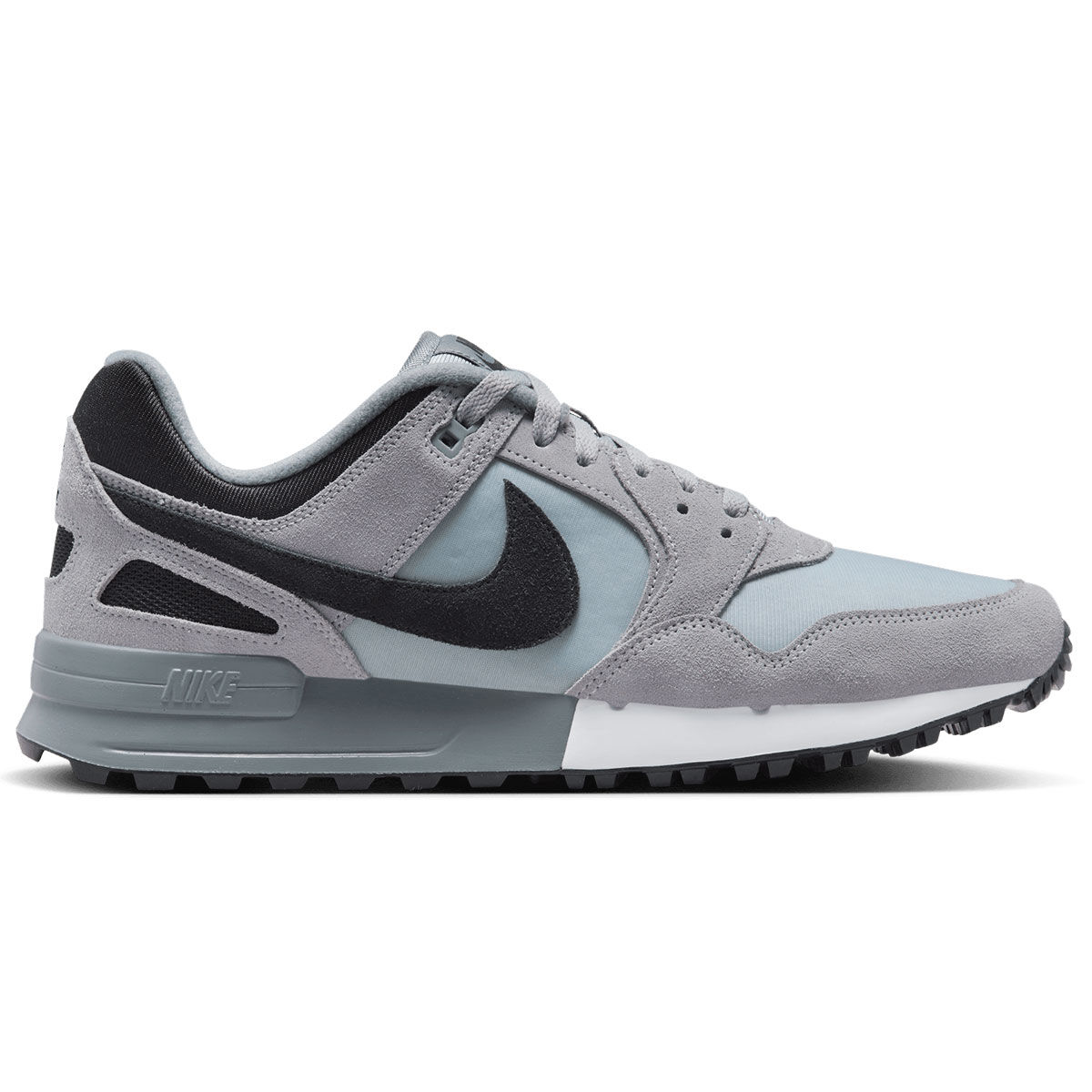 Nike Air Pegasus 89 G Waterproof Spikeless Golf Shoes, Mens, Wolf grey/black/grey/white, 13 | American Golf von Nike Golf