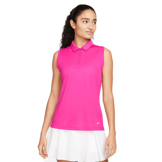 'Nike Golf Damen Dri-Fit Victory Polo Ã¤rmellos magenta' von Nike Golf