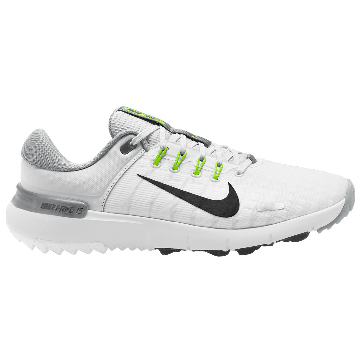 Nike Men's Free Waterproof Spikeless Golf Shoes, Mens, White/black/pure platinum/wolf, 7 | American Golf von Nike Golf