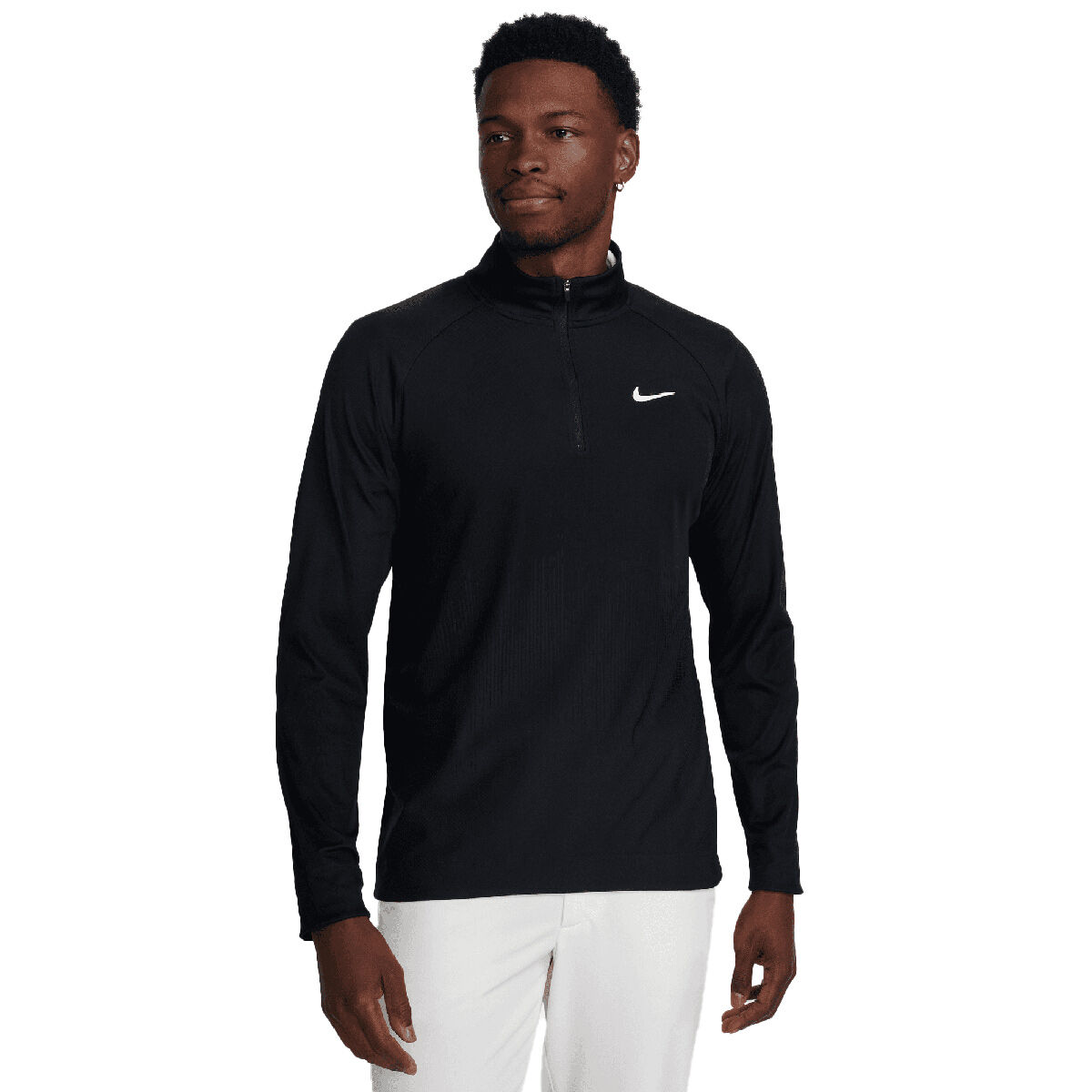 Nike Men's Tour Dri-FIT ADV Half Zip Golf Midlayer, Mens, Black/black/white, Small | American Golf von Nike Golf