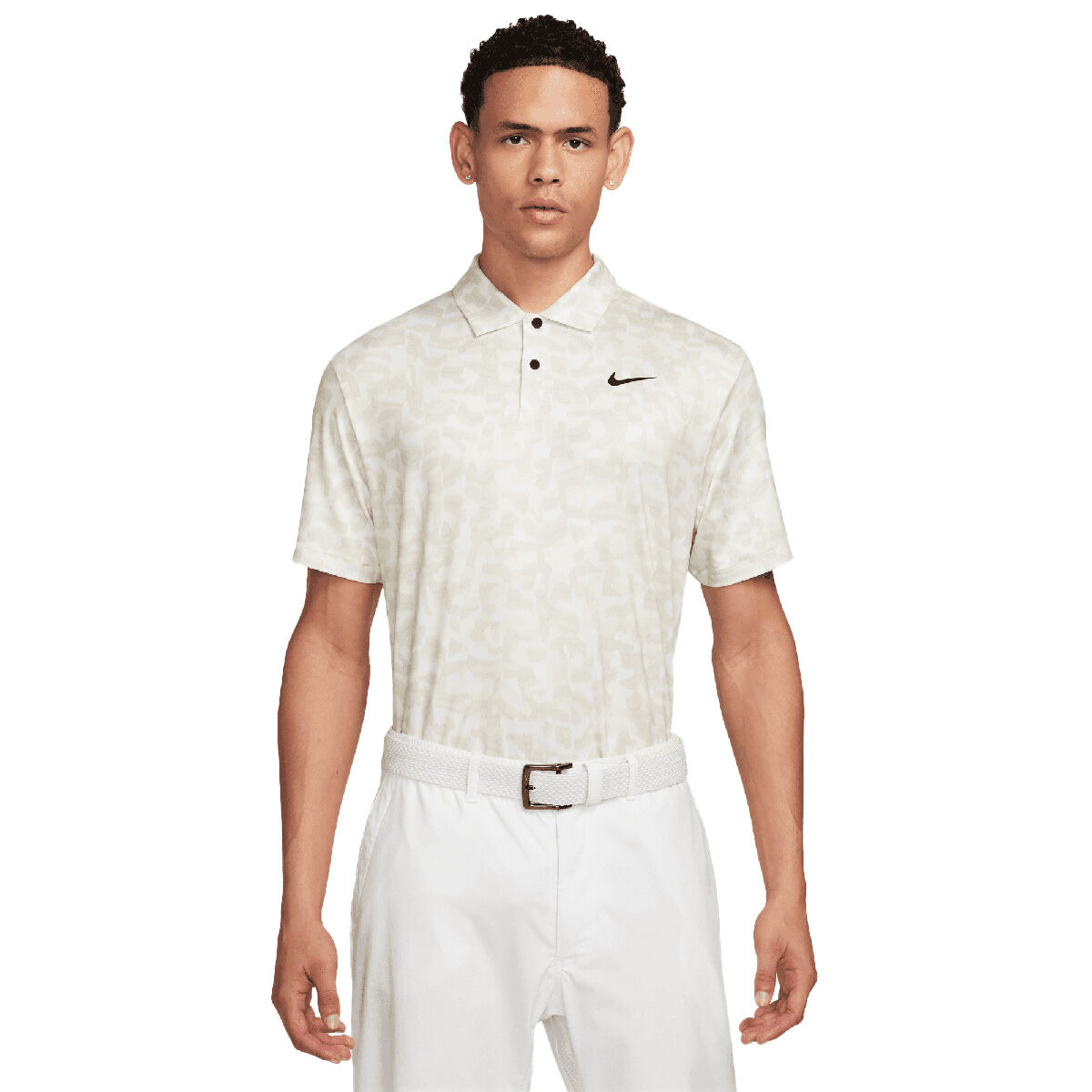 Nike Men's Tour Dri-FIT Confetti Golf Polo Shirt, Mens, White/black, Xxl | American Golf von Nike Golf