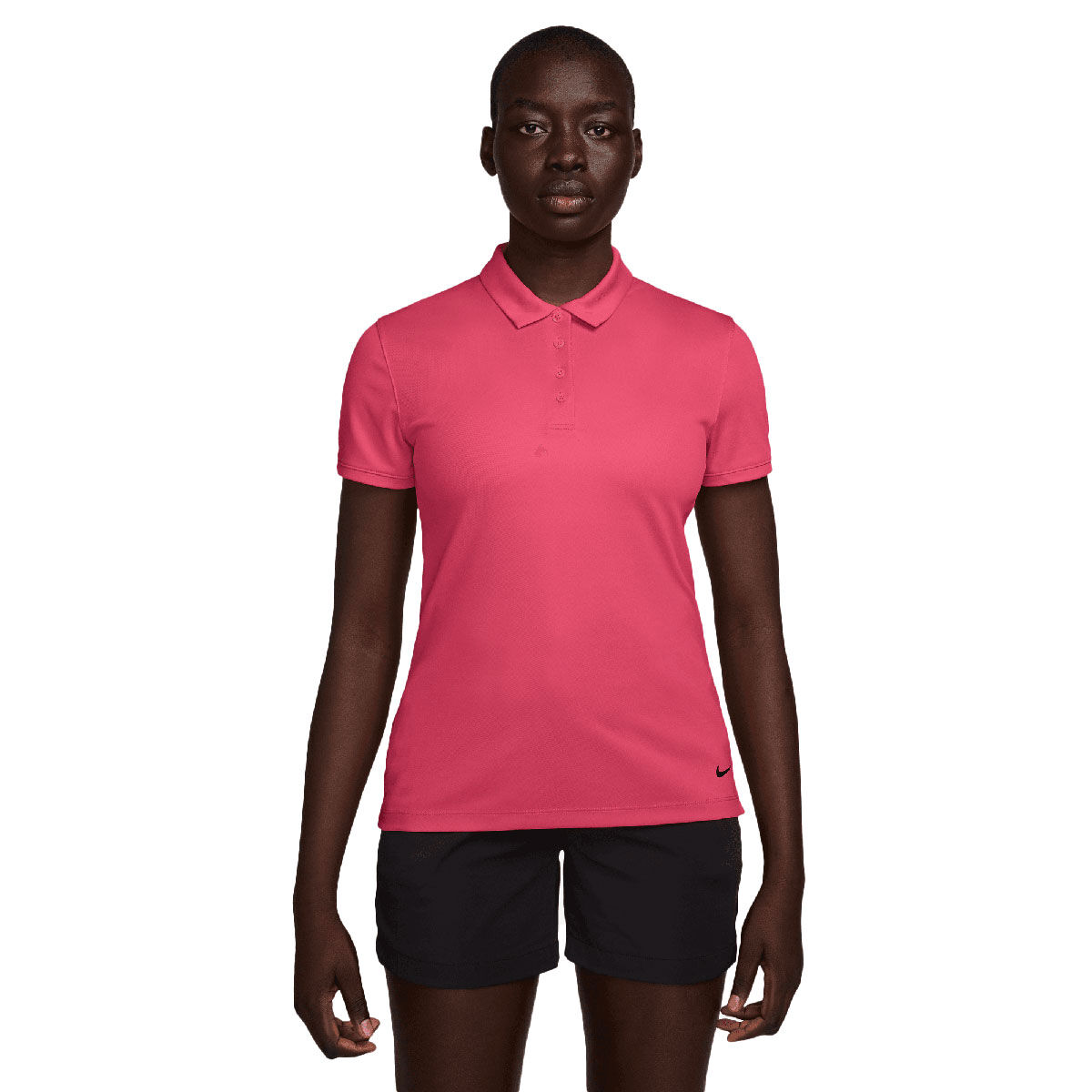 Nike Womens Dri-FIT Victory Golf Polo Shirt, Female, Aster pink/black, Medium | American Golf von Nike Golf