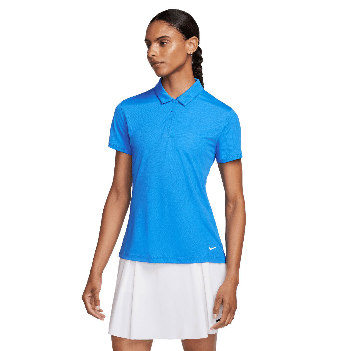 Nike Womens Dri-FIT Victory Golf Polo Shirt, Female, Photo blue/white, Large | American Golf von Nike Golf