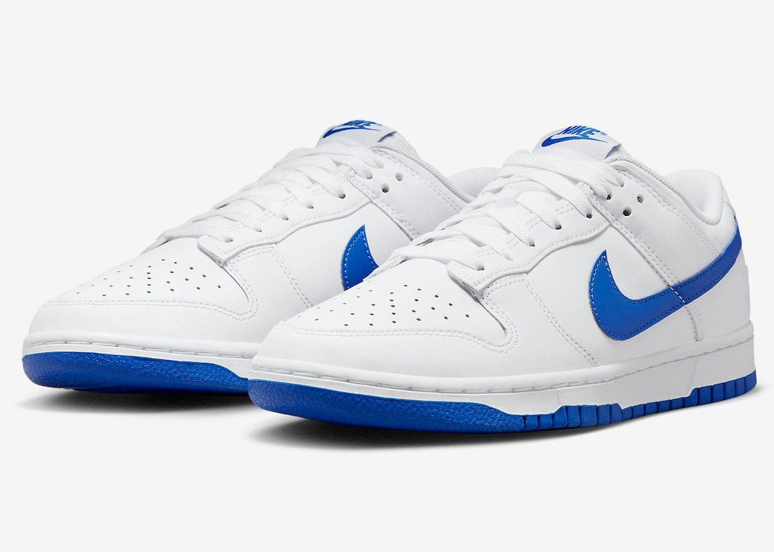 Nike Sportswear Dunk Low White Hyper Royal Herren Größe EUR 45 Sneaker limitierte Auflage von Nike Sportswear