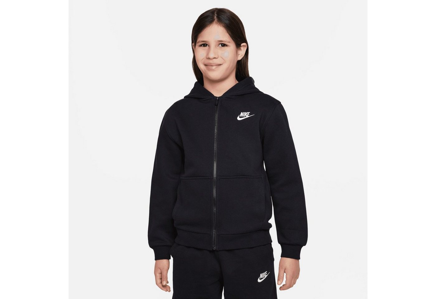 Nike Sportswear Kapuzensweatjacke CLUB FLEECE BIG KIDS' FULL-ZIP HOODIE Nike Sportswear Kapuzensweatjacke CLUB FLEECE BIG KIDS' FULL-ZIP HOODIE von Nike Sportswear