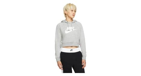 nike sportswear essential dk grau   weis hoodie damen von Nike Sportswear