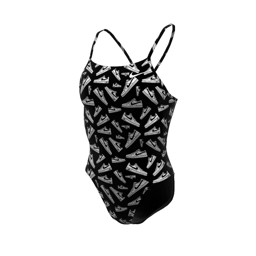 Nike Swim Hydrastrong Multi Print Cutout Swimsuit  26 Frau von Nike Swim