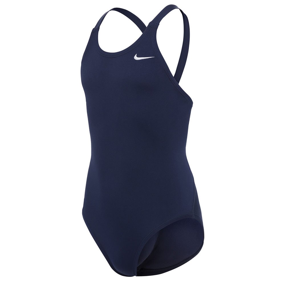 Nike Swim Hydrastrong Solids Fast Back Swimsuit Blau 12-13 Years Mädchen von Nike Swim