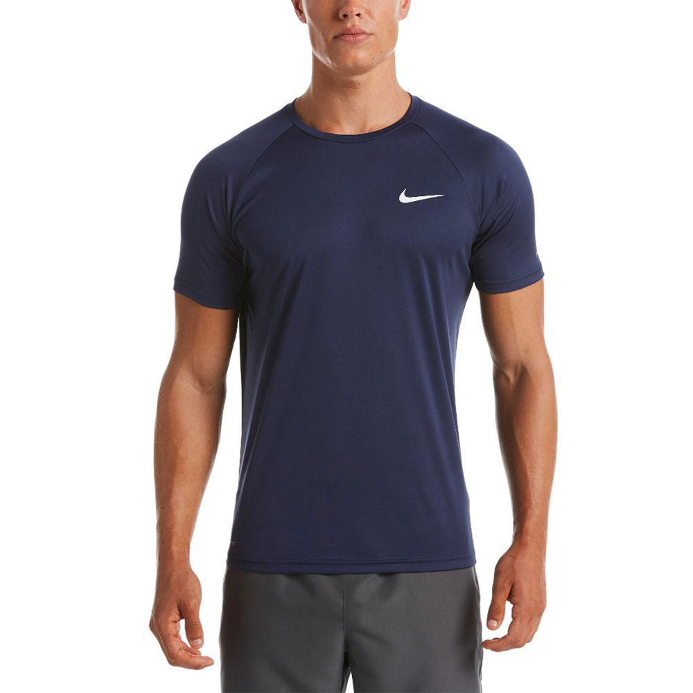 Nike Swim Hydroguard Essential Uv Short Sleeve T-shirt Blau L von Nike Swim