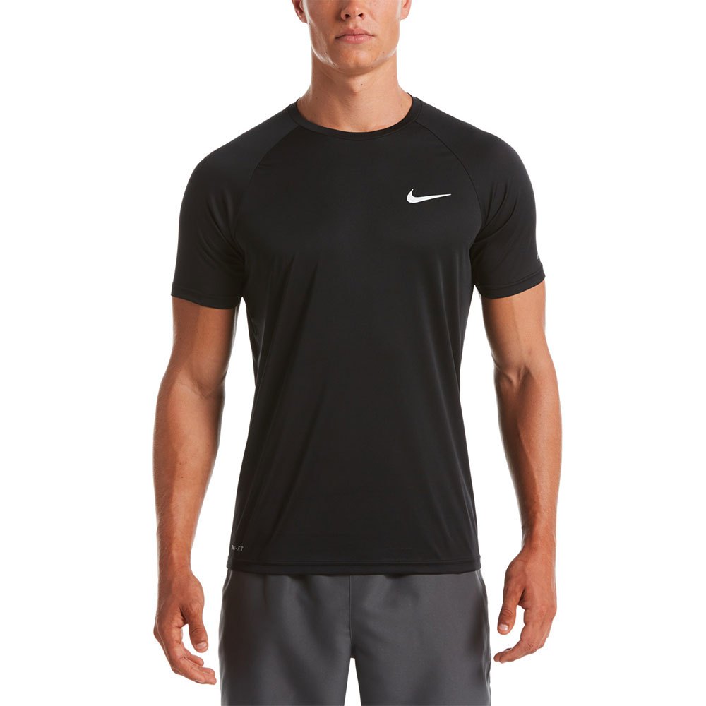 Nike Swim Hydroguard Essential Uv Short Sleeve T-shirt Schwarz S von Nike Swim