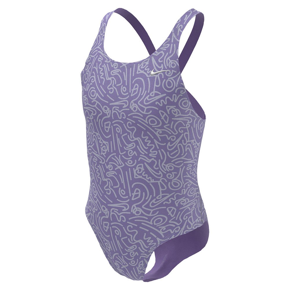 Nike Swim Nessd045 Fastback Swimsuit Lila 14 Years Mädchen von Nike Swim