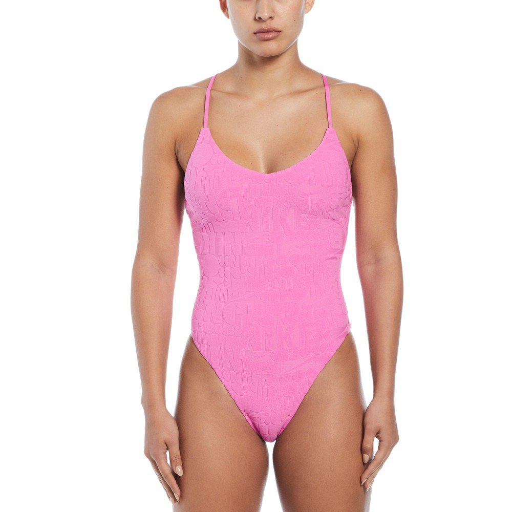 Nike Swim Retro Flow Bikini Rosa L Frau von Nike Swim