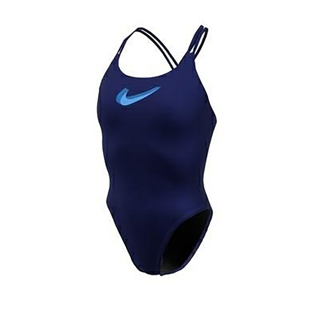 Nike Swim Spiderback Hydrastrong 3d Swoosh Swimsuit Blau US 34 Frau von Nike Swim