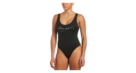 nike u back badeanzug schwarz von Nike Swim