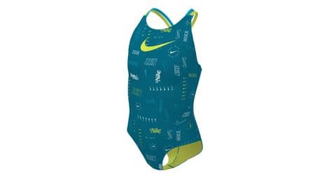 einteiliger badeanzug women nike swim spiderback blau grun von Nike Swim