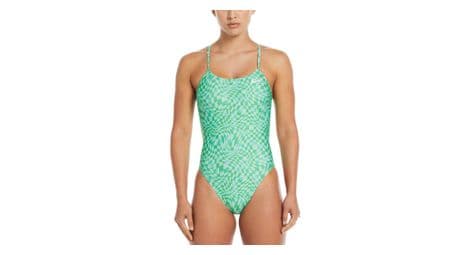einteiliger nike swim hydrastrong multi print badeanzug grun damen von Nike Swim