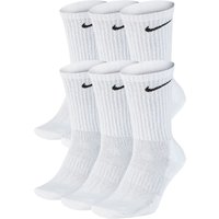 6er Pack NIKE Everyday Cushioned Crew-Trainingssocken white/black 42-46 von Nike