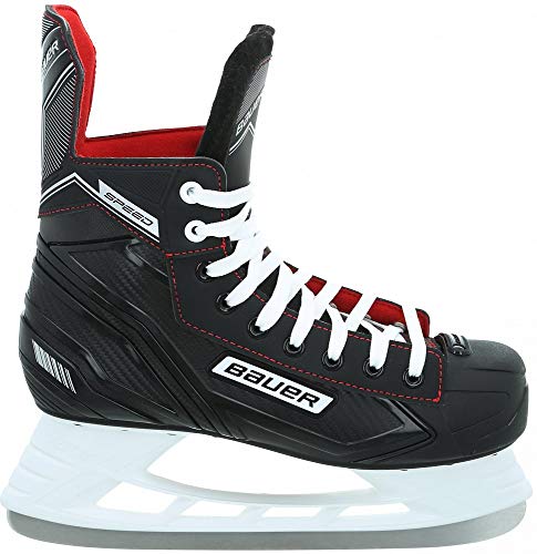 Bauer Sports GmbH Eishockey Schlittschuhe Speed Skate SR schwarz Weiss rot Silber - 12/48 von Nike