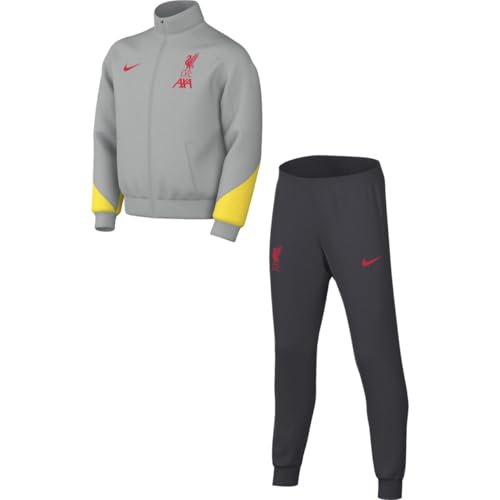 Fc Liverpool Strike Third Dri-Fit-Fußball-Trainingsanzug Aus Strickmaterial Für Jüngere Kinder, Lt Smoke Grey/Chrome Yellow/Global Red, FQ2698-078, XS von Nike