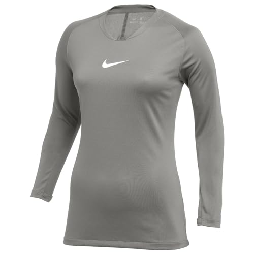 Nike AV2610-057 Dri-FIT Park First Layer T-Shirt Damen Pewter Grey/White Größe M von Nike