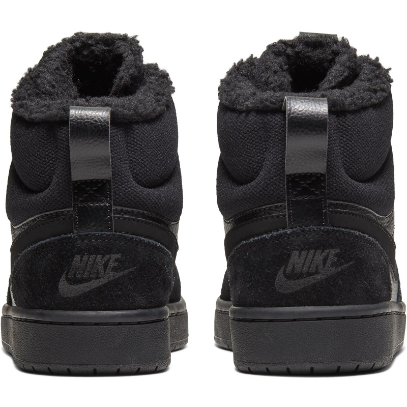 NIKE Court Borough 2 Mid-Top Winter-Boots Kinder 001 - black/black-black 38.5 von Nike