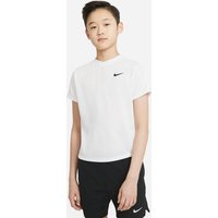 NIKECourt Dri-FIT Victory Tennis Shirt Kinder white/white/black S (128-137 cm) von Nike
