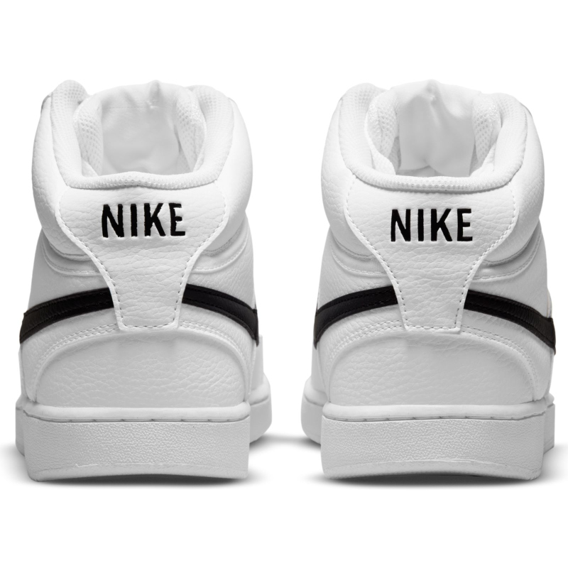 NIKE Court Vision Next Nature Mid-Top Sneaker Herren white/black-white 40 von Nike