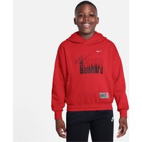 NIKE Culture of Basketball Fleece Hoodie Kinder 657 - university red/white L (147-158 cm) von Nike