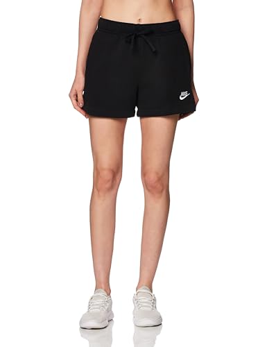 NIKE DQ5802-010 W NSW Club FLC MR SHORT Shorts Damen Schwarz-Weiss Größe XL von Nike