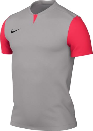 NIKE DR0933-052 M NK DF Trophy V JSY SS T-Shirt Herren Pewter Grey/Bright Crimson/Black Größe XS von Nike