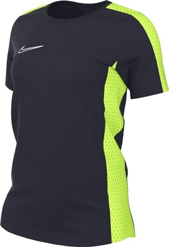 NIKE DR1338-452 W NK DF ACD23 TOP SS T-Shirt Damen Obsidian/Volt/White Größe XS von Nike