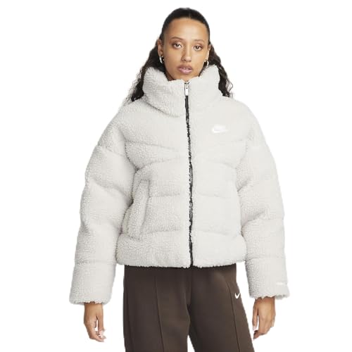 NIKE Damen City Sherpa Jacke, Light Bone/Black/Whi, XS NIKE Damen City Sherpa Jacke, Light Bone/Black/Whi, XS von Nike