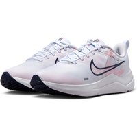 NIKE Downshifter 12 Premium Laufschuhe Damen 100 - white/midnight navy-pearl pink 41 von Nike
