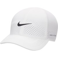 NIKE Dri-FIT ADV Club Unstructured Tennis Cap 100 - white/black M/L von Nike