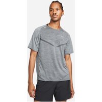 NIKE Dri-FIT ADV TechKnit Ultra kurzarm Laufshirt Herren 010 - black/smoke grey/reflective silv L von Nike