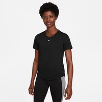 NIKE Dri-FIT One Standard Fit kurzarm Sportshirt Damen 010 - black/white XL von Nike