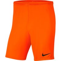 NIKE Park III Dri-FIT Knit Fußballshorts Kinder safety orange/black M (137-147 cm) von Nike