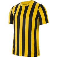 NIKE Dri-FIT Striped Division IV Herren kurzarm Fußball Trikot tour yellow/black/white XL von Nike