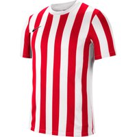 NIKE Dri-FIT Striped Division IV Herren kurzarm Fußball Trikot white/university red/black S von Nike
