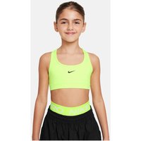 NIKE Dri-FIT Swoosh Sport-BH Mädchen 702 - volt/black L (146-156 cm) von Nike