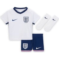 NIKE England Dri-FIT KIT Stadium V Heim-Minikit Baby 100 - white/blue void 68/74 von Nike