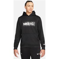 NIKE F.C. Fußball Hoodie Herren black/white/white L von Nike