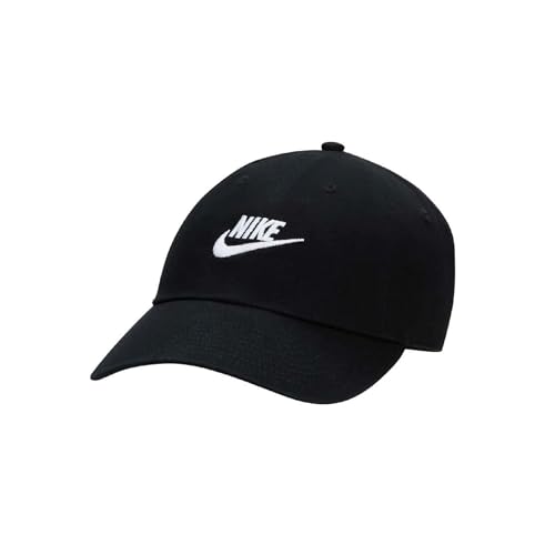 NIKE FB5368-011 U NK Club Cap U CB FUT WSH L Hat Unisex Adult Schwarz-Weiss Größe L/XL von Nike