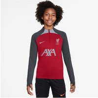 NIKE FC Liverpool Dri-FIT Strike langarm Trainingsshirt Kinder 688 - gym red/anthracite/wolf grey S (128-137 cm) von Nike