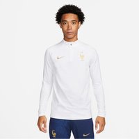 NIKE Frankreich Strike Dri-FIT Knit Fußball Fan-Sweatshirt Herren white/white/metallic gold XXL von Nike