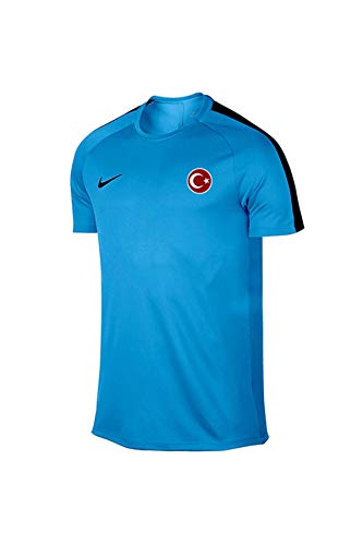 NIKE Herren Dry Academy Ss Kurzarm Laufshirt, Blauer Held/Obsidian Blau, L von Nike